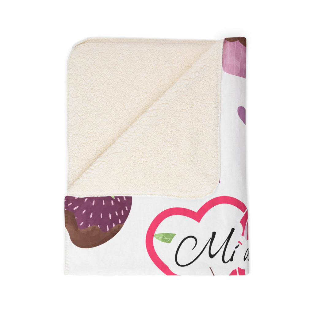 Valentine's Day Fleece Sherpa Blanket - Cozy Love Gift, Heart Pattern Throw, Sweetheart Blanket, Romantic Decor, Warm Soft Blanket