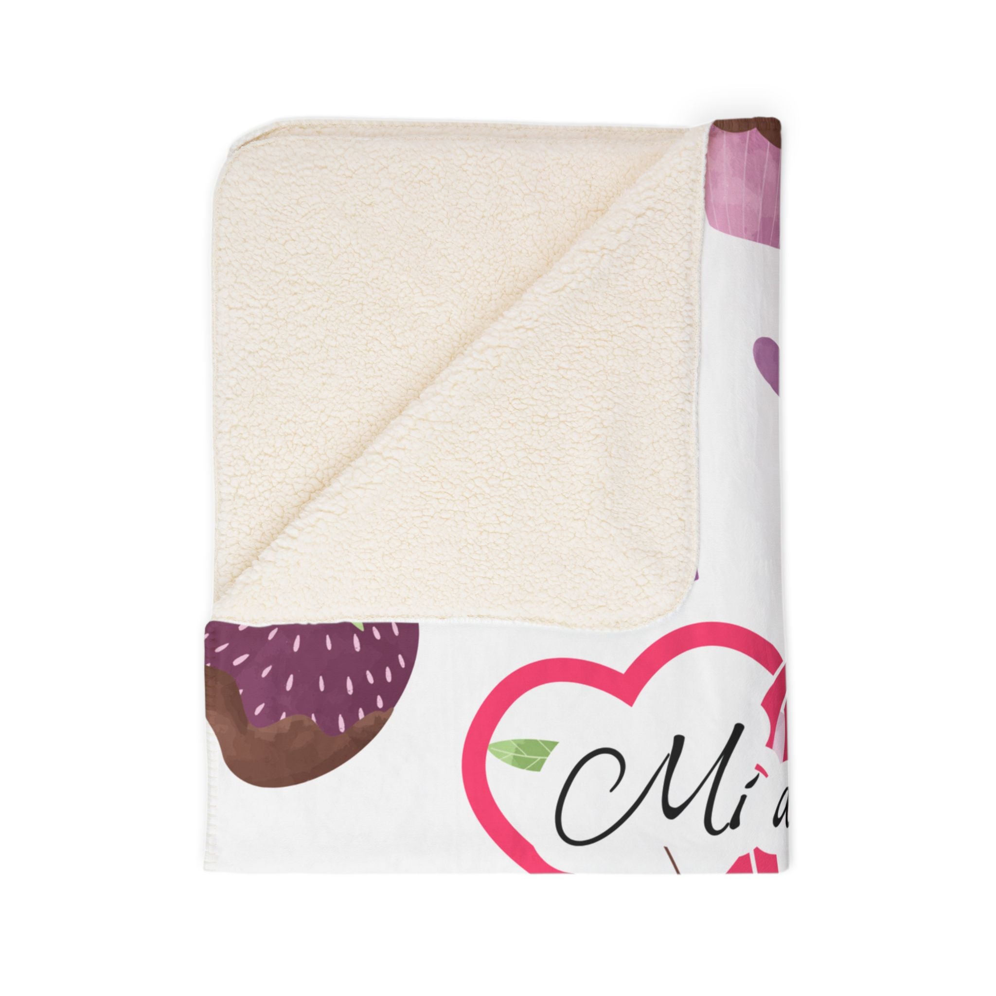 Valentine's Day Fleece Sherpa Blanket - Cozy Love Gift, Heart Pattern Throw, Sweetheart Blanket, Romantic Decor, Warm Soft Blanket