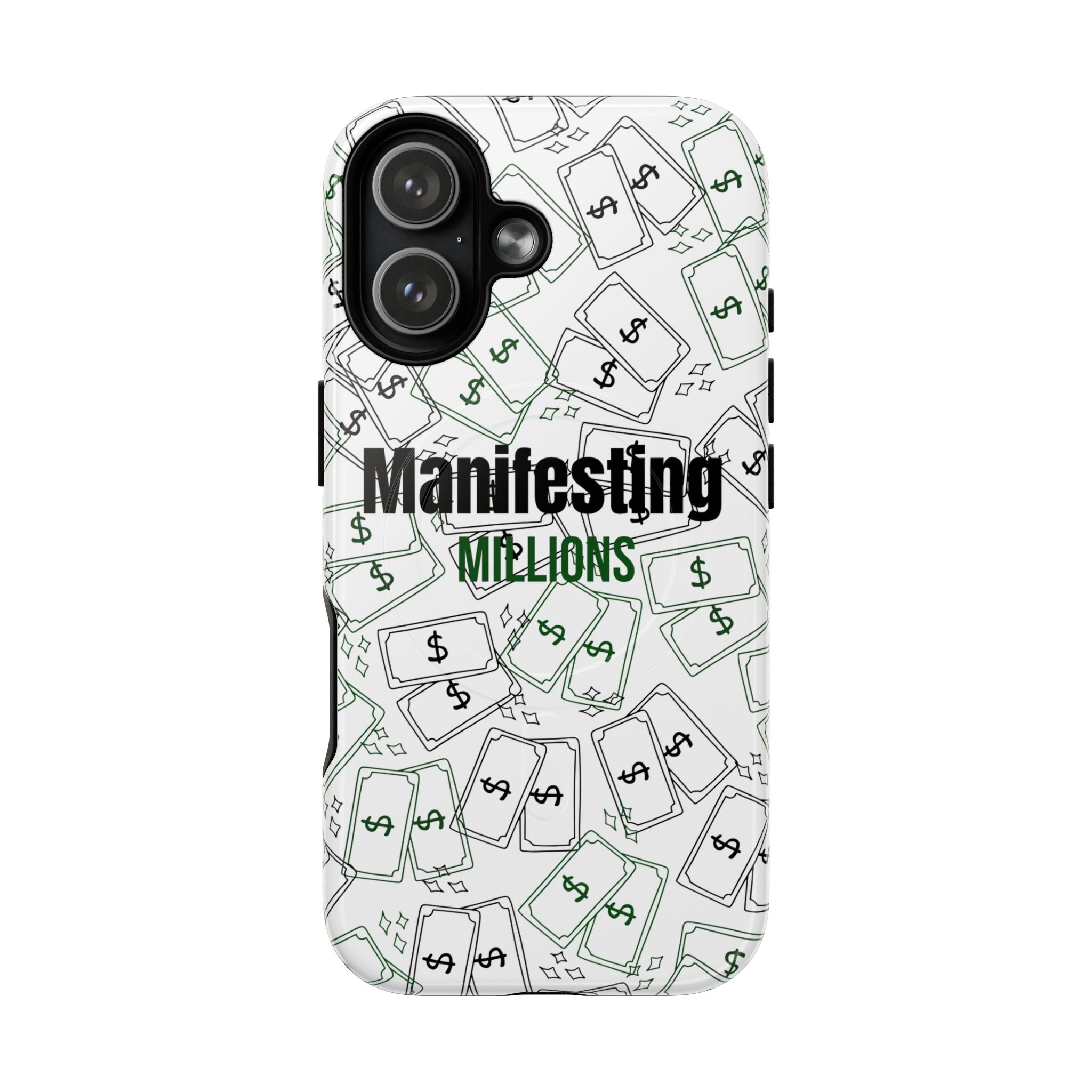 Manifesting Millions Phone Case, Durable Tough Case for Manifestation Lovers, Motivational Gift, Astrology Accessories, Birthday Present