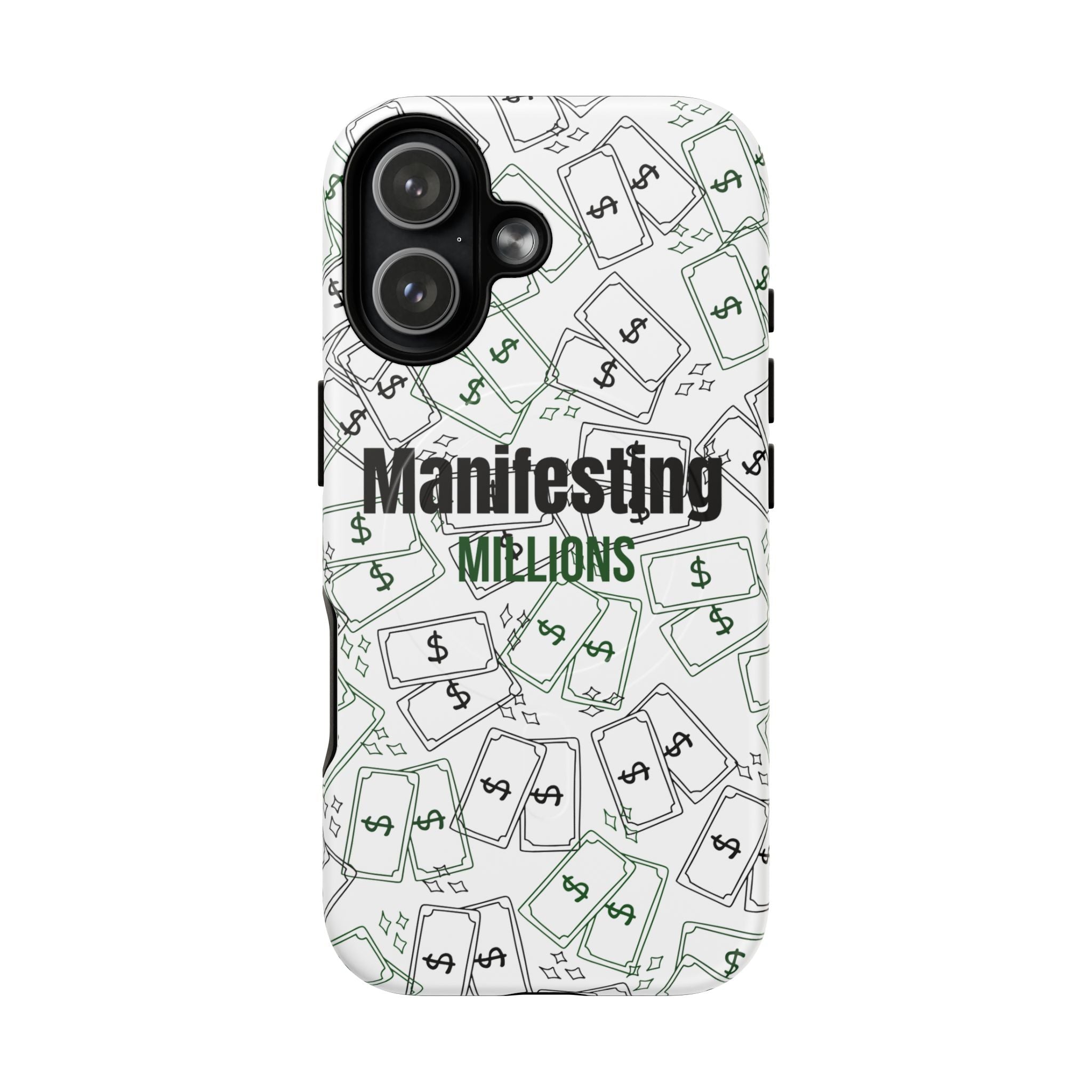 Manifesting Millions Phone Case, Durable Tough Case for Manifestation Lovers, Motivational Gift, Astrology Accessories, Birthday Present