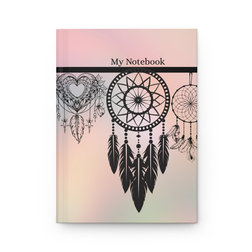 Dreamcatcher Hardcover Journal, Boho Notebook, Gifts for Writers, Inspirational Journal, Dream Journal, Motivational Diary