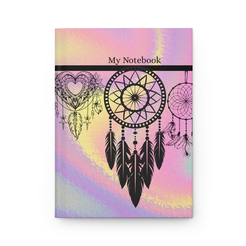 Dreamcatcher Hardcover Journal | Boho Notebook | Pastel Dream Journal | Writing Diary | Gift for Students, Artists, Work, School