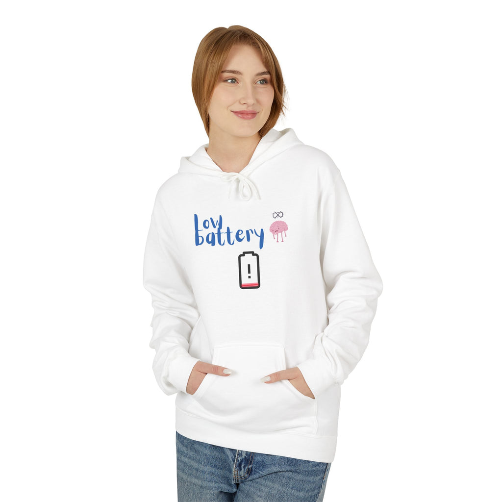 Fun Battery Love Hoodie, Cute Hoodie for Couples, Valentine's Day Gift, Friendship Gift, Graphic Sweatshirt, Casual Wear