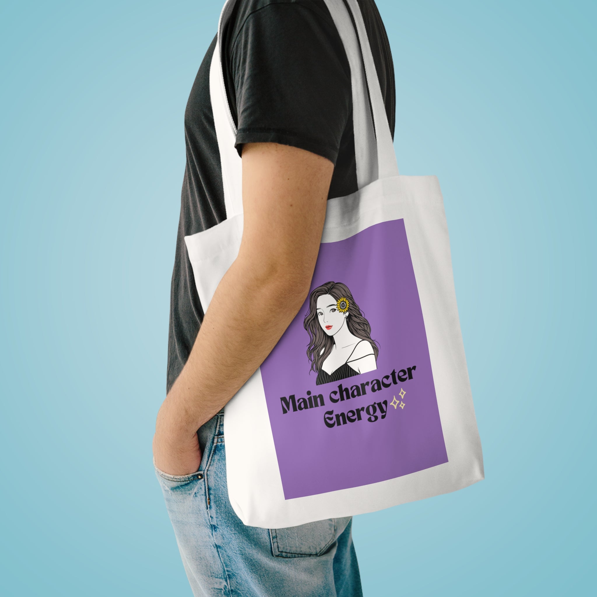 Main Character Energy Cotton Tote Bag, Unique Eco-Friendly Gift, Stylish Shopping Bag, Perfect for Everyday Use, Trendy Tote for All [...]