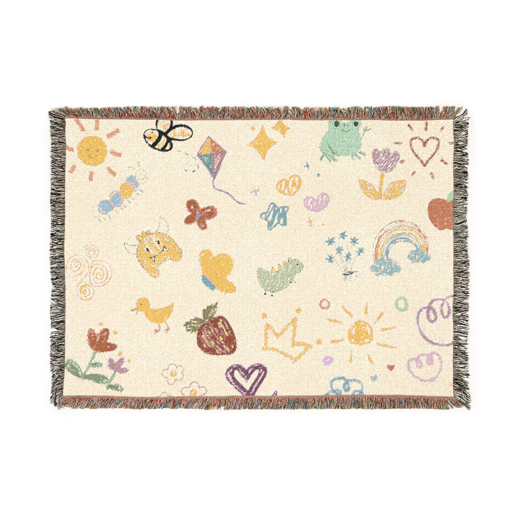 Boho Woven Blanket, Cozy Decorative Throw, Ideal Gift for Home, Unique Art Blanket, Perfect for Picnics & Chill Vibes