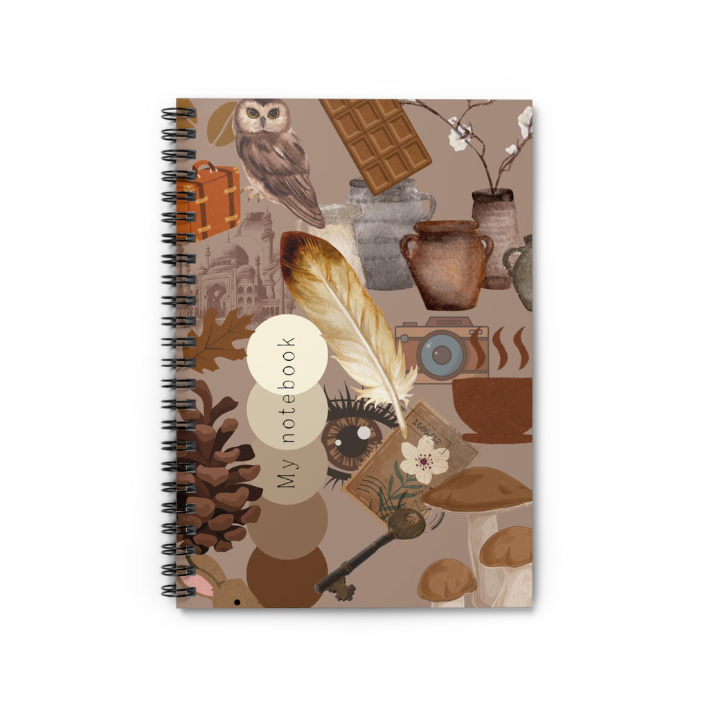 Chic Spiral Notebook - Boho Designs for Creative Souls, Journal, Writing, Gift for Writers, Student Supplies, Home Office Decor