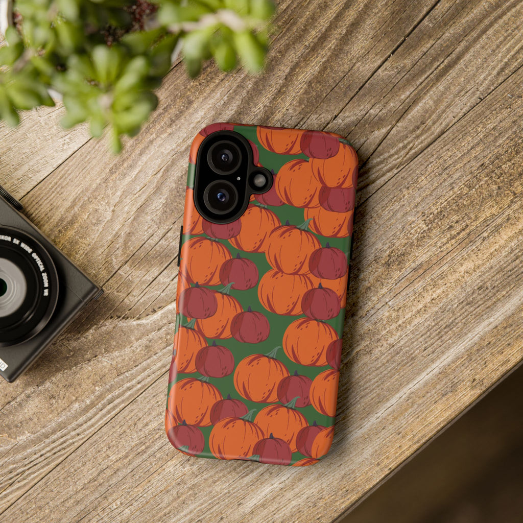 Pumpkin Phone Case, Fall Themed Cell Cover, Autumn Accessory, Cute Phone Protector, Halloween Gift Idea