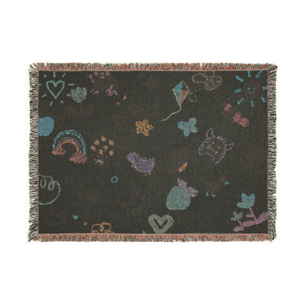 Boho Woven Blanket, Cozy Decorative Throw, Ideal Gift for Home, Unique Art Blanket, Perfect for Picnics & Chill Vibes