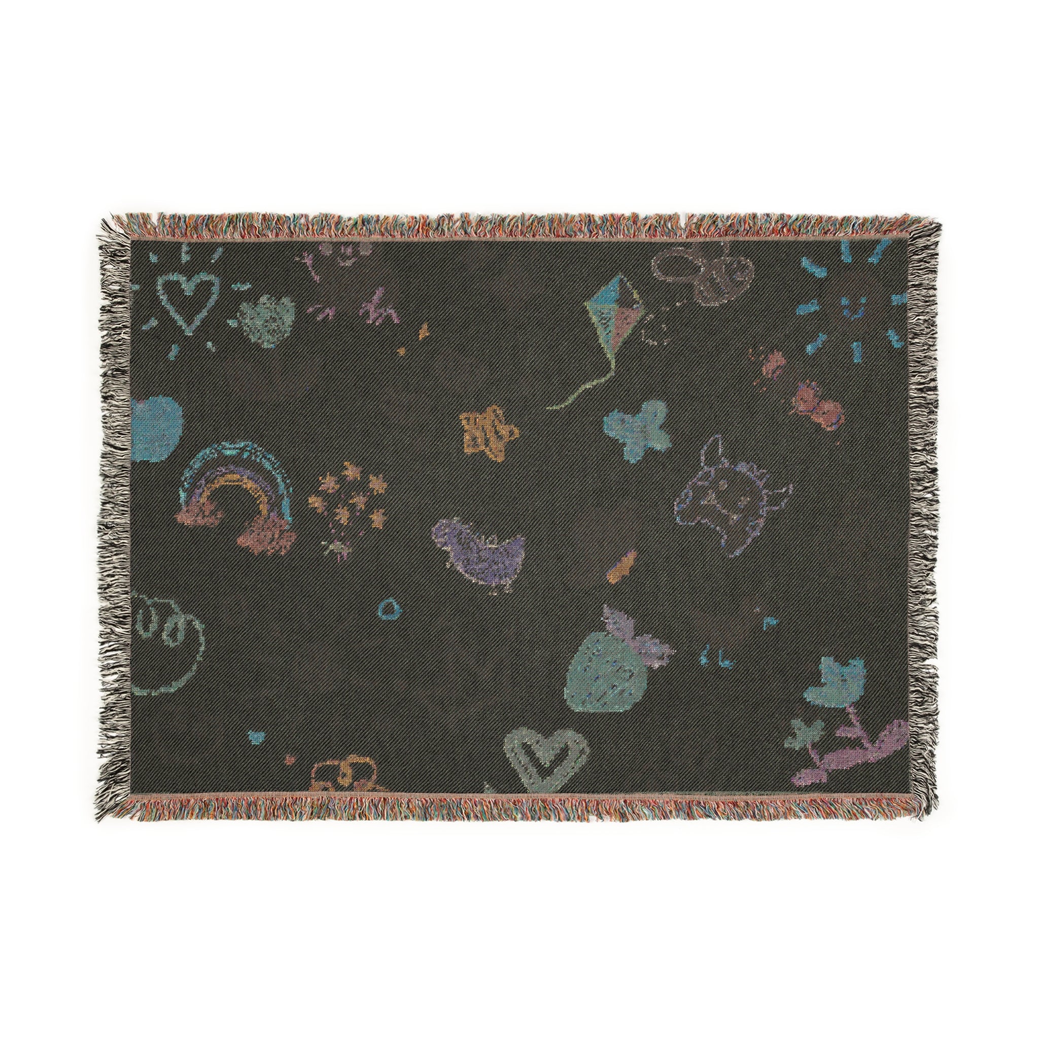 Boho Woven Blanket, Cozy Decorative Throw, Ideal Gift for Home, Unique Art Blanket, Perfect for Picnics & Chill Vibes