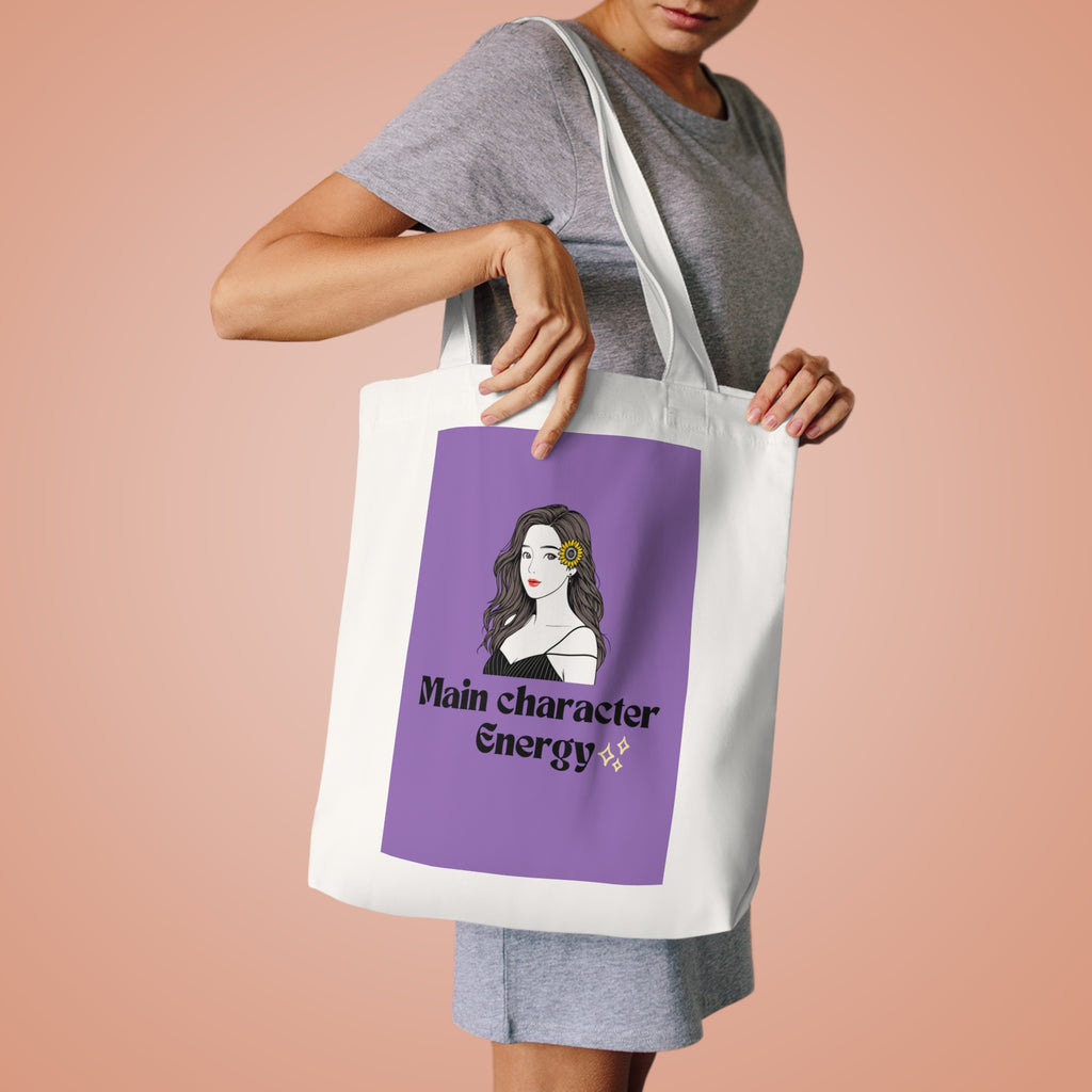 Main Character Energy Cotton Tote Bag, Unique Eco-Friendly Gift, Stylish Shopping Bag, Perfect for Everyday Use, Trendy Tote for All [...]