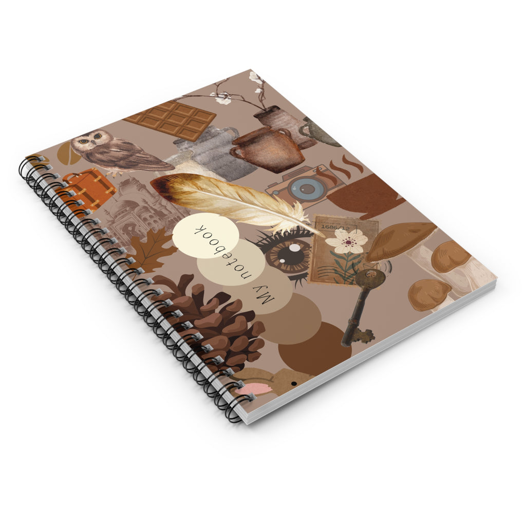 Chic Spiral Notebook - Boho Designs for Creative Souls, Journal, Writing, Gift for Writers, Student Supplies, Home Office Decor